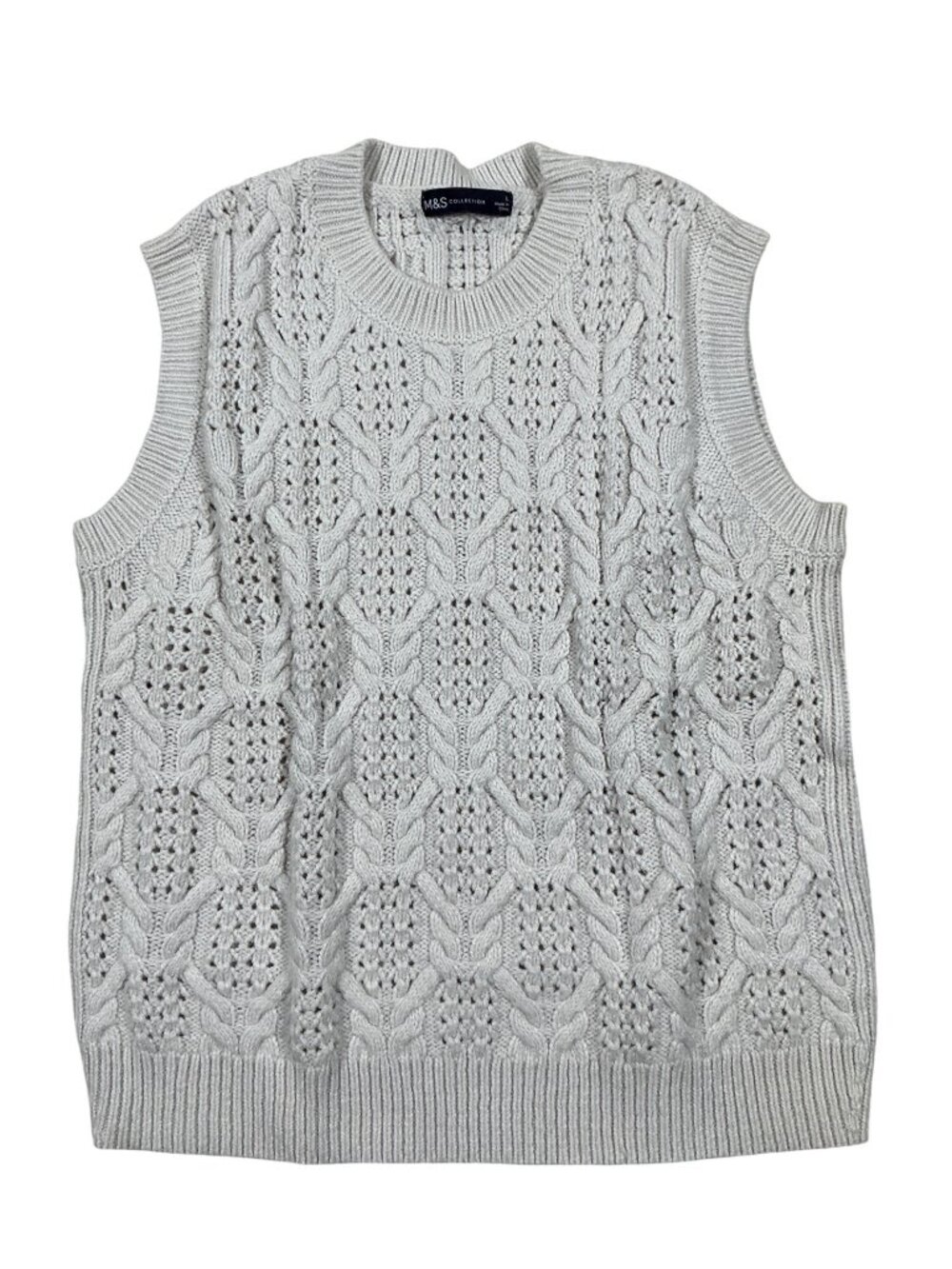 M&S Collection / Marks & Spencer | Women’s Sleeveless Cable Knit Sweater Vest
